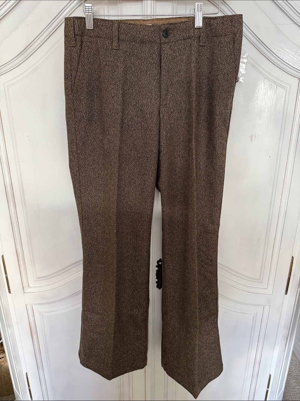 GAP Brown Herringbone Trousers